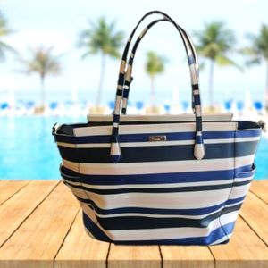 Kate Spade Large Striped Tote /Diaper Bag